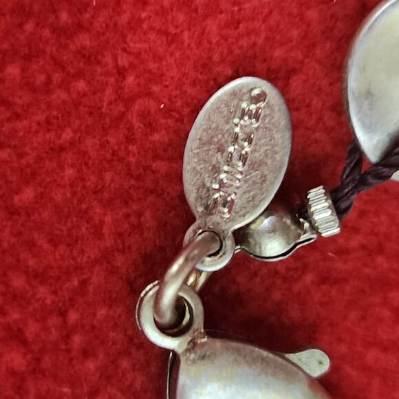 Chico's Vintage Gold Tone Threaded Metal Circle Adjustable 40" Necklace 3.5" Ext - Picture 15 of 16